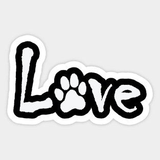 Dogs love, love dogs Sticker